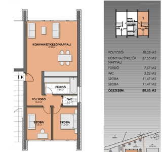 újépítésű, Zalakaros, ingatlan, lakás, 80 m2, 73.753.000 Ft