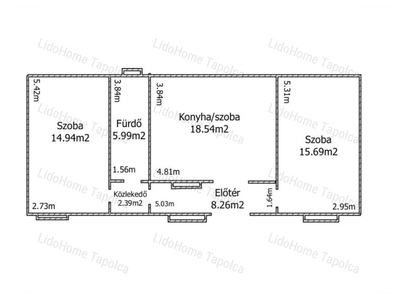 Zalaerdőd, ingatlan, lakás, 68 m2, 2.900.000 Ft