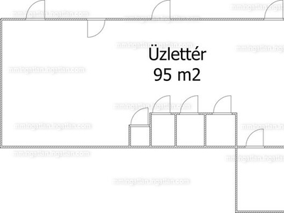 Eladó utcai bejáratos üzlethelyiség - Komló, Hegyhát utca