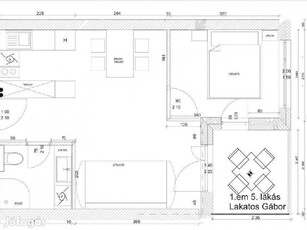 Siófoki eladó 38 nm-es lakás