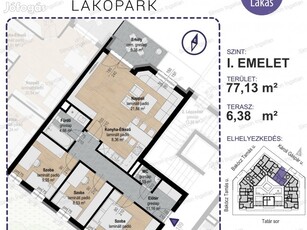 Levendula lakópark - 1. emelet 109 lakás