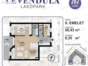 Levendula lakópark - 2. emelet 202 lakás