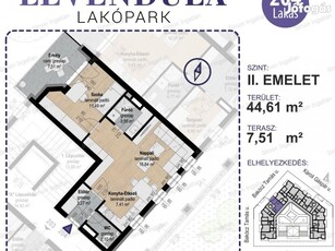 Levendula lakópark - 2. emelet 204 lakás