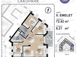 Levendula lakópark - 2. emelet 210 lakás