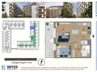 Eladó téglalakásBudapest, X. kerület, Felsőrákos, Gyógyszergyári út 6-12, 1. emelet