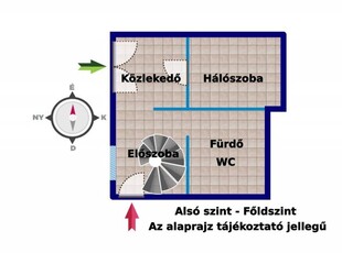 Eladó téglalakás Budapest, V. kerület, félemelet