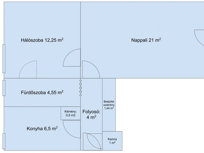 Szeged, Közép fasor, 1. emelet, 55 m2 - Szeged, Csongrád-Csanád - Lakás