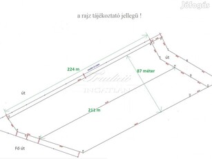 GKSZ SAROKTELEK, KITŰNŐ LOKÁCIÓ, 50 %-OS BEÉPÍTHETŐSÉG, IPARI