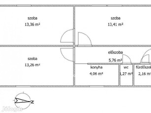 Eladó 63 nm-es lakás Pécs