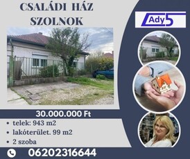 Eladó családi házSzolnok