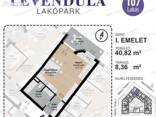 Levendula lakópark - 1. emelet 107 lakás