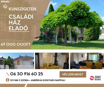 Kunszigeten Családi Ház eladó 3 fűtési alternatívával - Kunsziget, Győr-Moson-Sopron - Ház