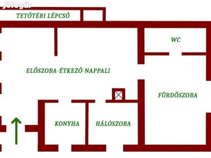 Újszerű, 80m2, Csendes, 2 szint 2 bejárat, gyönyörű kert 444nm