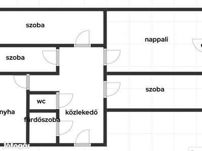 62997 Nyíregyháza, Árpád Utcán 4 Szobás Lakás, Felújítandó Állapotban