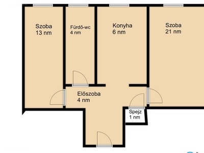 Oroszlány, ingatlan, lakás, 49 m2, 22.990.000 Ft