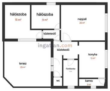 Boldogfalvikert, Debrecen, ingatlan, ház, 80 m2, 79.900.000 Ft