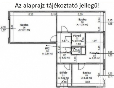 Tarján, Szeged, ingatlan, lakás, 60 m2, 38.000.000 Ft