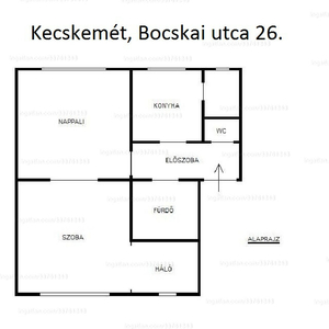 Kiadó tégla lakás - Kecskemét, Bocskai utca 26.