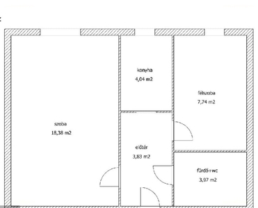 Kertváros, Pécs, ingatlan, lakás, 40 m2, 20.590.000 Ft