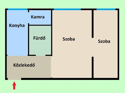 Tiszti lakótelep, Ercsi, ingatlan, lakás, 51 m2, 21.500.000 Ft