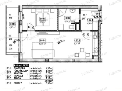 újépítésű, Kispest, Budapest, ingatlan, lakás, 43 m2, 46.550.000 Ft