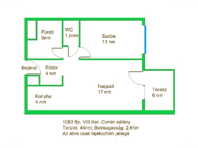 újépítésű, Corvin negyed, Budapest, ingatlan, lakás, 44 m2, 320.000 Ft