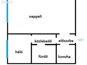 22. Kerületi, másfél szobás panellakás eladó