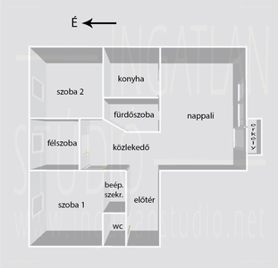 Óváros, Debrecen, ingatlan, lakás, 75 m2, 280.000 Ft