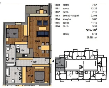 újépítésű, Felső Kispest, Budapest, ingatlan, lakás, 75 m2, 67.221.000 Ft