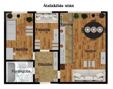 Eladó felújított panel lakás - Pécs