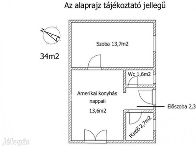 X. ker. Óhegy park közelében 34 m2 alapterületű házrész kiadó