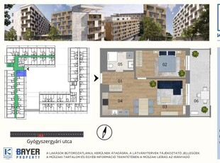 Eladó téglalakás Budapest, X. kerület, Felsőrákos, Gyógyszergyári út 6-12, 2. emelet