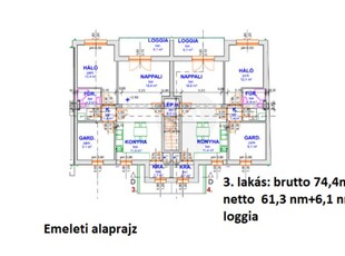 Eladó téglalakás Monor, 1. emelet