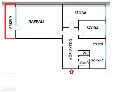 Eladó Csepelen első emeleti, 62 nm-es, erkélyes lakás - XXI. kerület, Budapest - Lakás