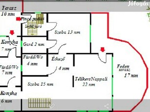 Budalesttől 7 km-re autópálya melllett csaladi ház-iroda-raktár telepd