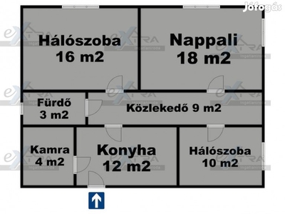 Szegeden, Baktóban, felújítandó Kádárkocka típusú Családi ház Eladó!