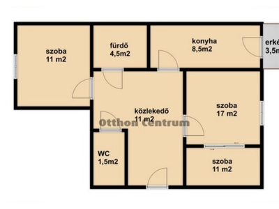 Nagykanizsa, ingatlan, lakás, 64 m2, 29 Ft