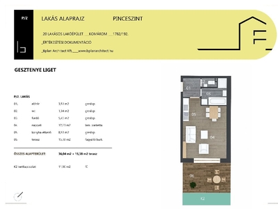 újépítésű, Komárom, ingatlan, lakás, 36 m2, 38.905.000 Ft