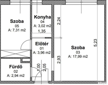 Vénkert, Domokos Lajos utcai, 1.5 szobás, 35m2-es lakás eladó. 26.99m - Debrecen, Hajdú-Bihar - Lakás