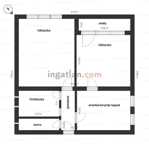 Eladó tégla lakás - Tapolca, Dobó István tér