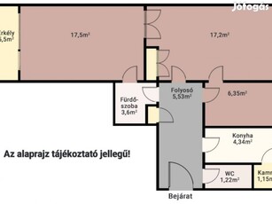 A Göncz Árpád Városközpontban azonnal költözhető lakás eladó