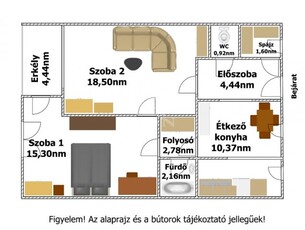 Eladó téglalakásHajdúdorog