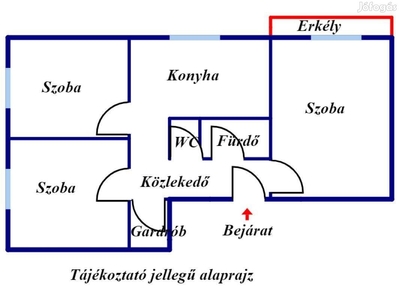 Miskolc belvárosi 3 szobás, 1. emeleti panellakás, eladó - Miskolc, Borsod-Abaúj-Zemplén - Lakás