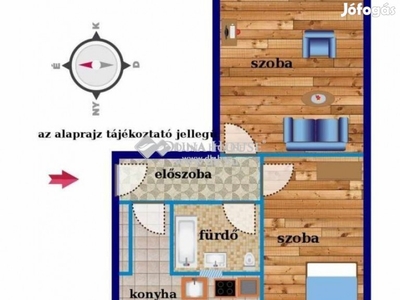 Táti 51 nm-es lakás eladó