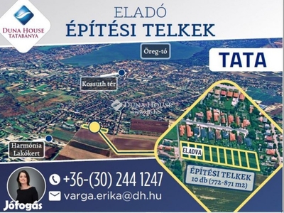 Eladó 780 nm-es telek Tata