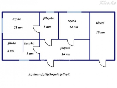 Hunyai eladó 64 nm-es ház