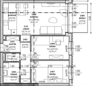 újépítésű, Üllő, ingatlan, lakás, 62 m2, 54.300.000 Ft