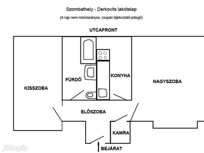 49 nm-es 3. emeleti lakás Szombathelyen a Derkovitson - Szombathely, Vas - Lakás