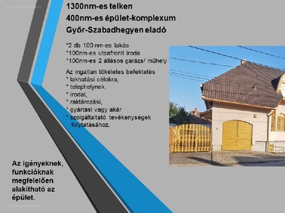 Győr, ingatlan, ház, 400 m2, 190.000.000 Ft