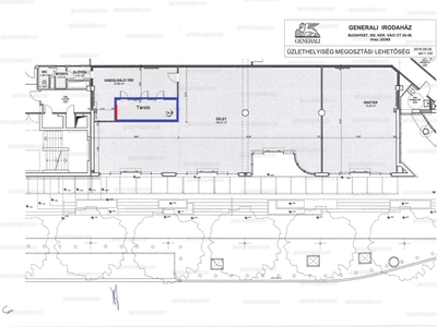 Kiadó utcai bejáratos üzlethelyiség - XIII. kerület, Váci út 36-38.